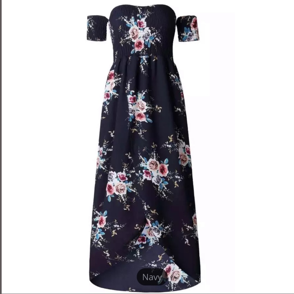 NWT size S-5XL FLORAL MAXI DRESS - Picture 6 of 10